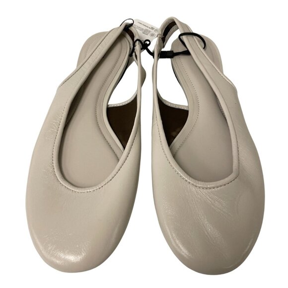 Zara Shoes - Zara Womens Leather Slingback Ballet Flats EU 41 US 10 off White 1549/510 NWOB